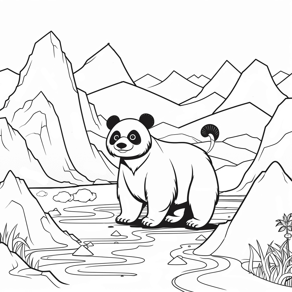 Dev Panda Boyama Sayfası