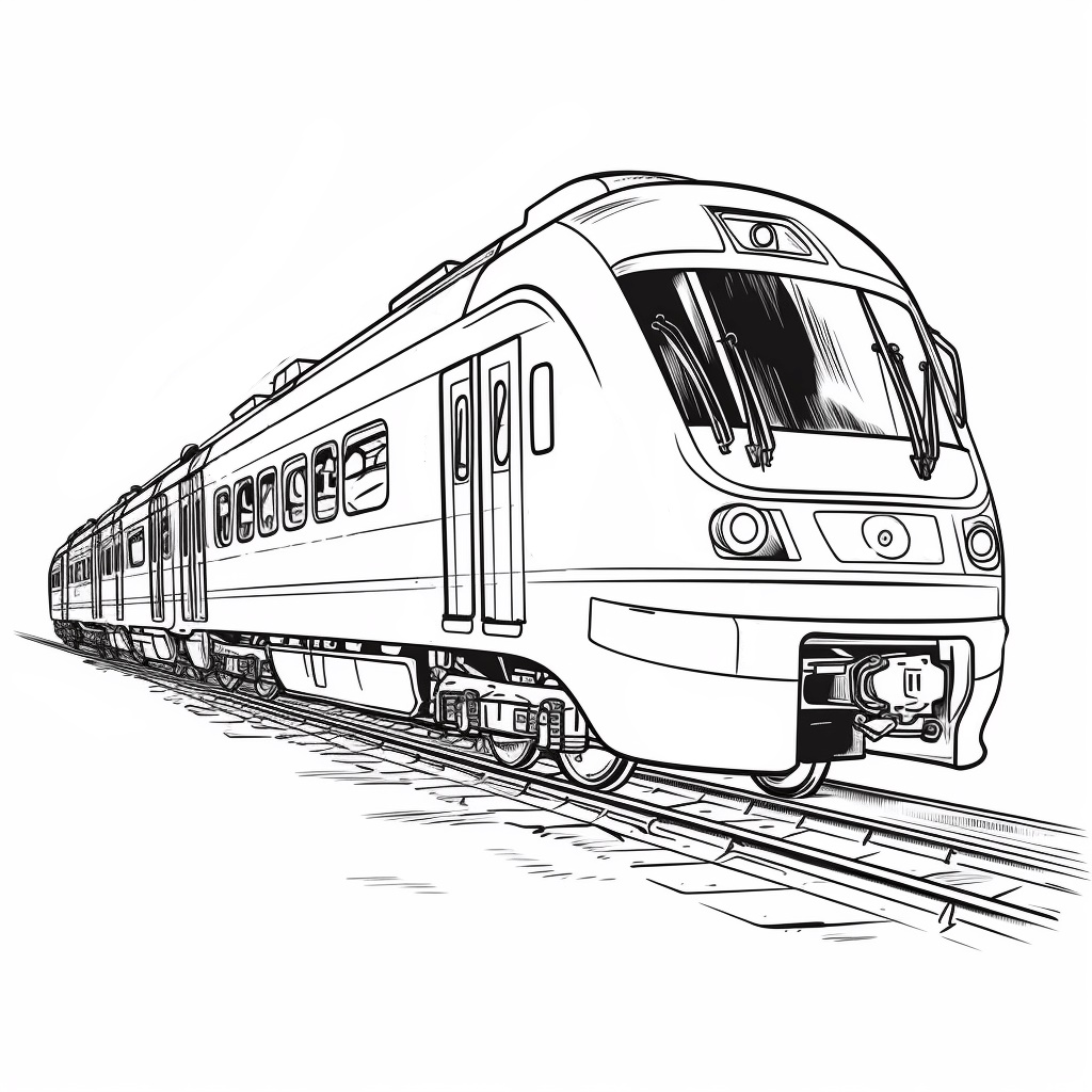 Ekspres Tren Boyama Sayfası