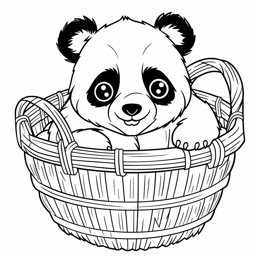Güzel Panda Boyama Sayfası