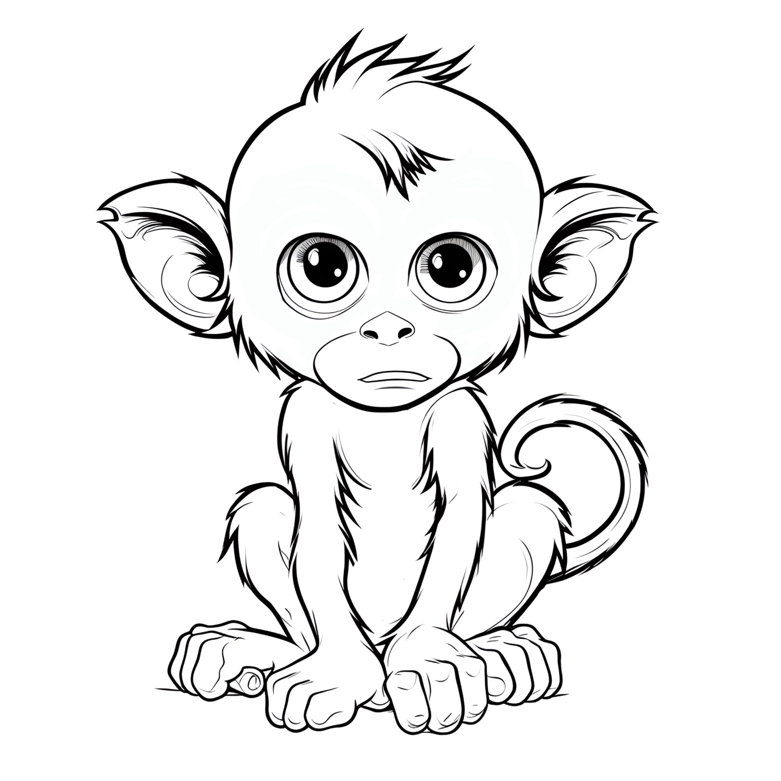 Maymun Boyama Sayfası – Yazdır