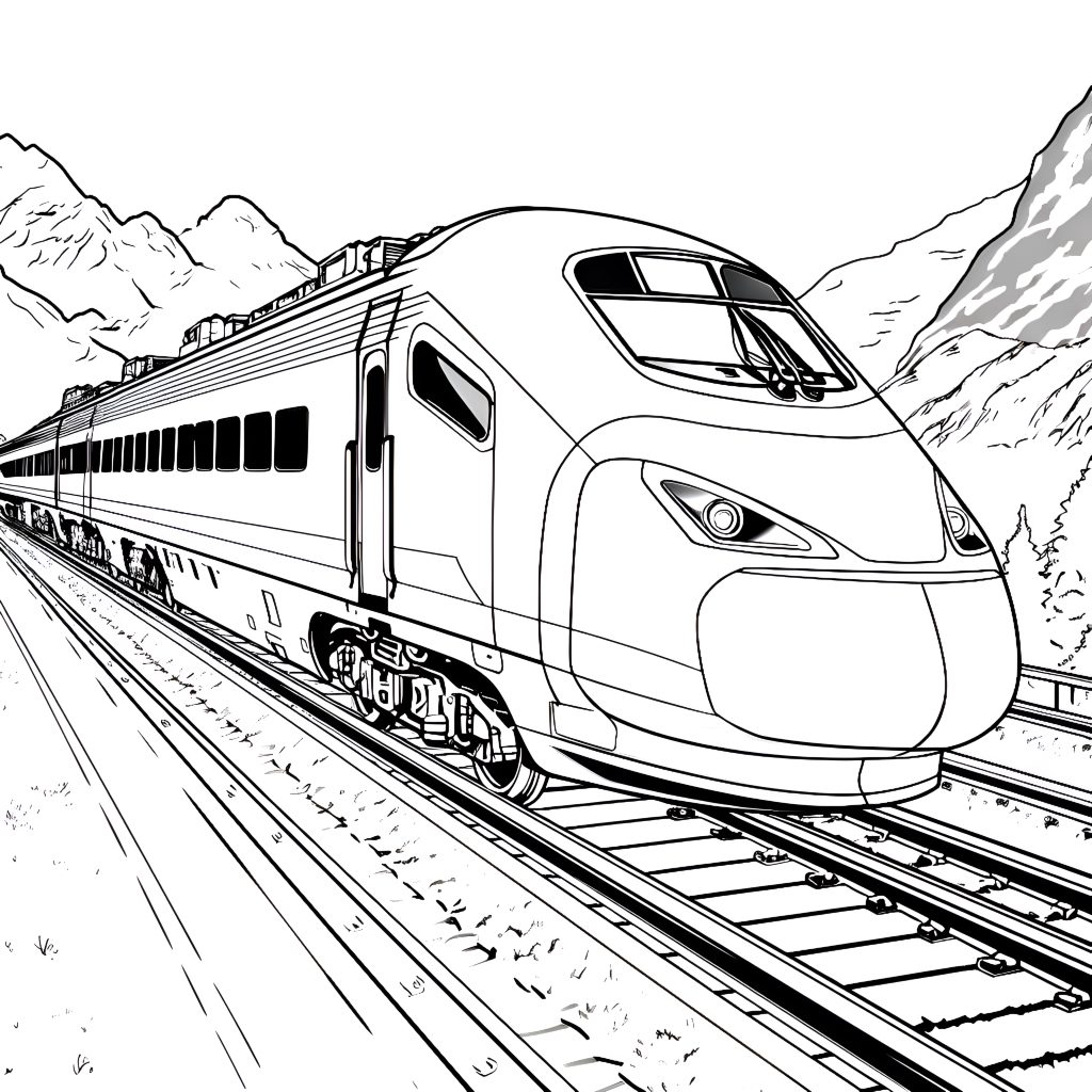 Tren Hızlı Boyama Sayfası