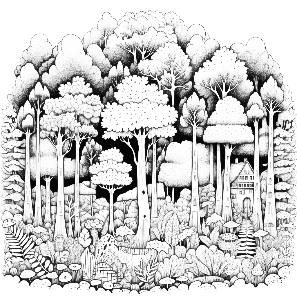 Yağmur Ormanı Boyama Sayfası