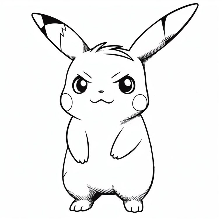 Pikachu Boyama Sayfası